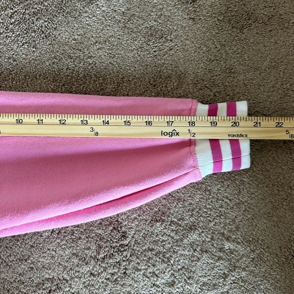 Barbie Pink Quarter Zip Sweatshirt Women’s Large Barbiecore Pullover - Picture 8 of 9